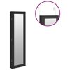 vidaXL Mirror Jewelry Cabinet Wall Mounted Black 11.8" x 3.3" x 41.7"