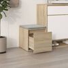 vidaXL Box Drawer Sonoma Oak Engineered Wood 15.9 in x 15.7 in x 15.9 in