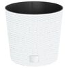 vidaXL Planter White Polypropylene Large Removable Covers Planter
