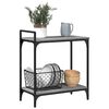 vidaXL Kitchen Trolley Gray Sonoma 23.8"x12.2"x28.5" Engineered Wood