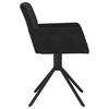 vidaXL Swivel Dining Chair Set of 2 Black