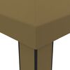 vidaXL Gazebo Taupe 100% polyester, powder-coated steel 9.8x19.7 ft