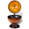 vidaXL Tabletop Globe Bar Wine Stand Eucalyptus Wood