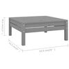 vidaXL Garden Lounge Set Grey Solid pinewood Medium Modular