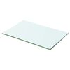 vidaXL Glass Panel Clear Tempered Glass 19.7 x 9.8 in Glass Shelf Panel