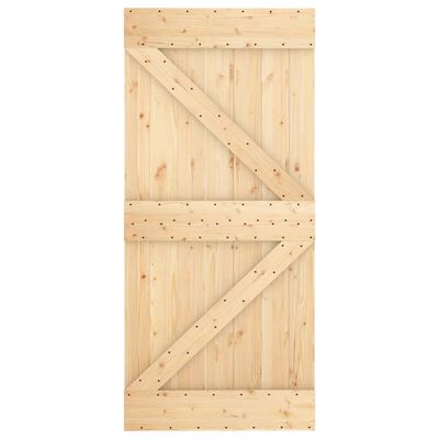 vidaXL Door NARVIK 37.4"x82.7" Solid Wood Pine