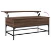vidaXL Coffee Table Brown Oak Engineered Wood 39.4 in x 19.7 in x 17.7 in
