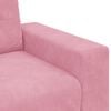 vidaXL Sofa Pink 62.99 x 30.31 x 32.28 in Fabric