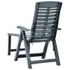 vidaXL Sunlounger Green Plastic Medium Foldable Sunlounger Other