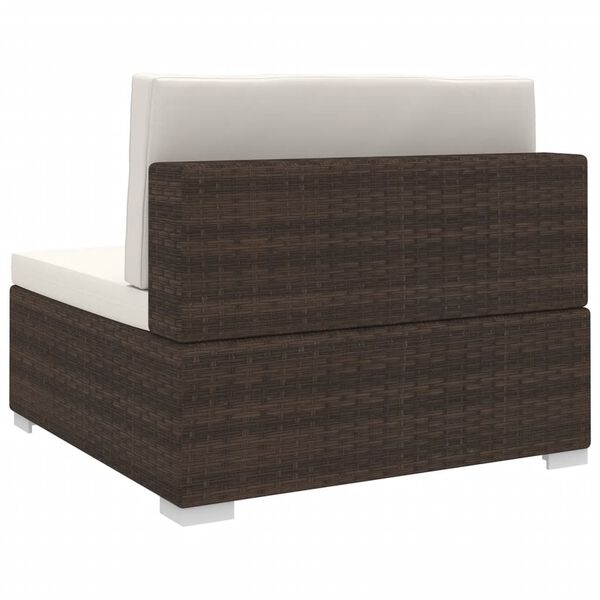 vidaXL Middle Seat Brown
