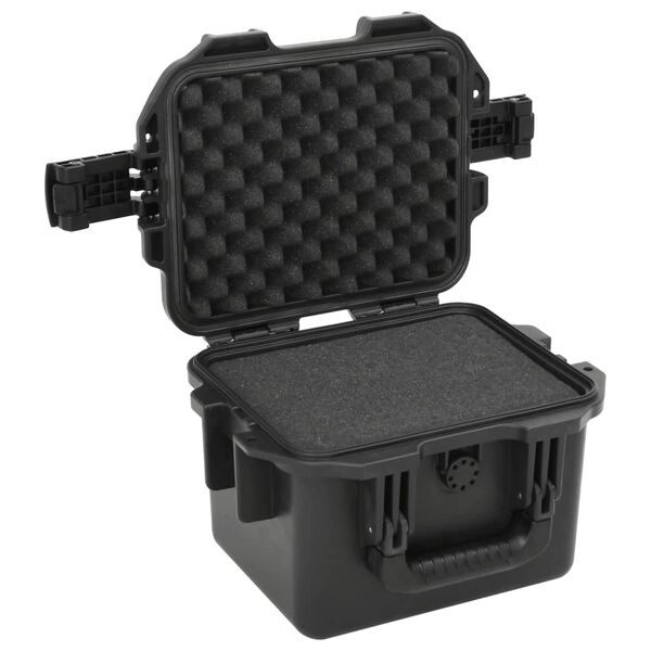 vidaXL Portable Flight Case Black 11.8"x9.6"x7.9" PP