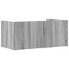 vidaXL Wall Shelf Grey sonoma Engineered wood 27.8 x 13.8 x 12.0 in