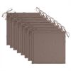vidaXL Patio Chair Set of 8 Natural Acacia Wood Solid Acacia wood