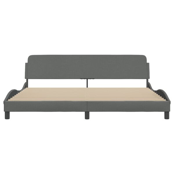 vidaXL Bed Frame Dark Grey