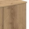 vidaXL Bathroom Cabinet with Door Artisan Oak 24.02 x 13.78 x 25.20 in