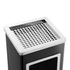 vidaXL Ashtray Dustbin Hotel 9.5 gal Steel Black