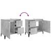 vidaXL Bathroom Cabinet Concrete Gray Engineered Wood Medium