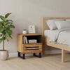 vidaXL Bedside Cabinet Set of 2 Rough Mango