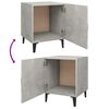 vidaXL Bedside Cabinet Set of 2 Concrete grey Engineered wood