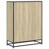 vidaXL Book Cabinet Sonoma Oak Engineered wood, Metal Medium