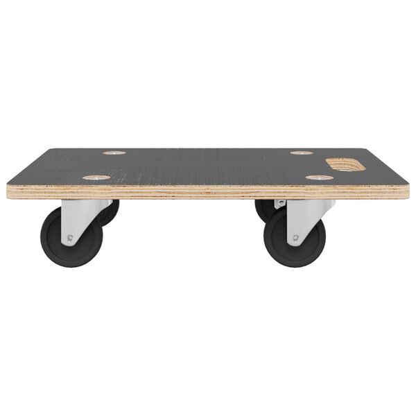 vidaXL Transport Trolleys 2 pcs Rectangular 31.5"x21.7"x4.5" 551.2 lb