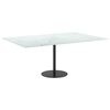 vidaXL Table Top White with Marble Design Tempered Glass 39.4 x 24.4 in