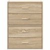 vidaXL Cabinet Set of 2 Sonoma Oak Engineered Wood Small