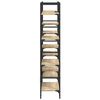 vidaXL Bookshelf Sonoma oak Engineered wood, powder-coated steel Tall