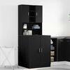 vidaXL Washing Machine Cabinet 2 pcs Black Oak