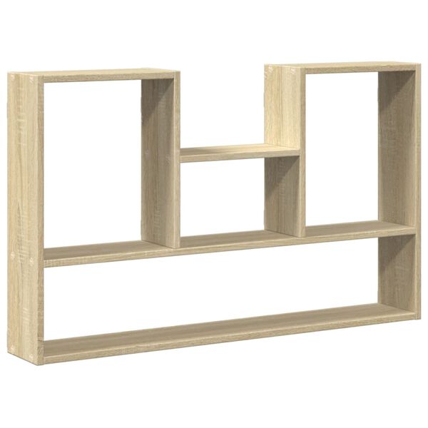 vidaXL Wall Shelf Sonoma Oak 39.0x5.9x23.6" Engineered Wood
