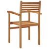 vidaXL Chair 6 pcs Brown 56 x 55 x 90.5 cm Solid Teak Wood