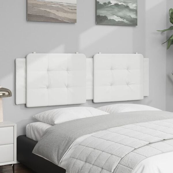 vidaXL Headboard Cushion White
