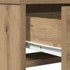 vidaXL Dressing Table with Drawer Artisan Oak 19.69 x 16.14 x 55.12 in