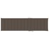 vidaXL Sun Lounger Taupe Solid Teak wood Standard Height-Adjustable