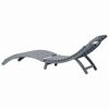 vidaXL Sun Lounger Grey