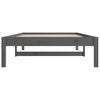 vidaXL Day Bed Gray Solid pine wood Twin Day Bed Rectangular Modern