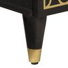 vidaXL Bedside Cabinet Black and natural wood Solid mango wood, iron
