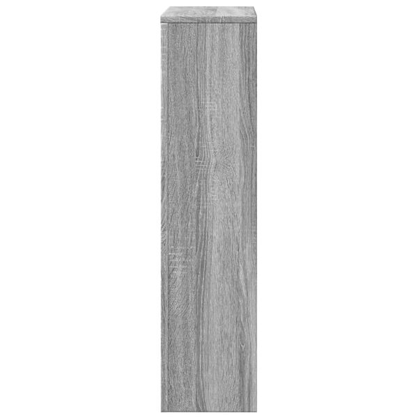 vidaXL Radiator Cover Grey Sonoma 40.9x7.9x32.3" Engineered Wood