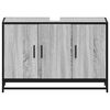 vidaXL Bathroom Sink Cabinet Grey sonoma Engineered wood, metal Medium