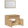 vidaXL 2 Piece Bathroom Furniture Set Artisan Oak Engineered Wood
