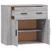 vidaXL Sideboard Grey Sonoma Engineered wood Medium Sideboard