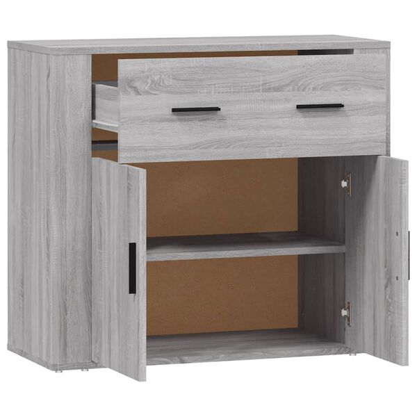 vidaXL Sideboard Grey Sonoma Engineered wood Medium Sideboard