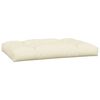 vidaXL Pallet Cushion Set of 3 Cream Fabric (100% polyester) Large