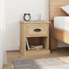 vidaXL Bedside Cabinet Set of 2 Sonoma oak Engineered wood Small