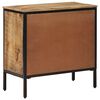 vidaXL Sideboard Set of 2 Natural mango wood Solid mango wood, iron