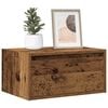 vidaXL Wall-mounted Bedside Cabinet Old wood Engineered wood