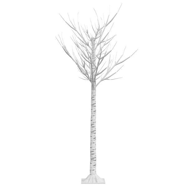 vidaXL Christmas Tree White Plastic 59.1 inches Christmas Tree Other