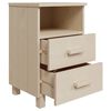 vidaXL Bedside Cabinet Honey Brown Solid Pine Wood Medium