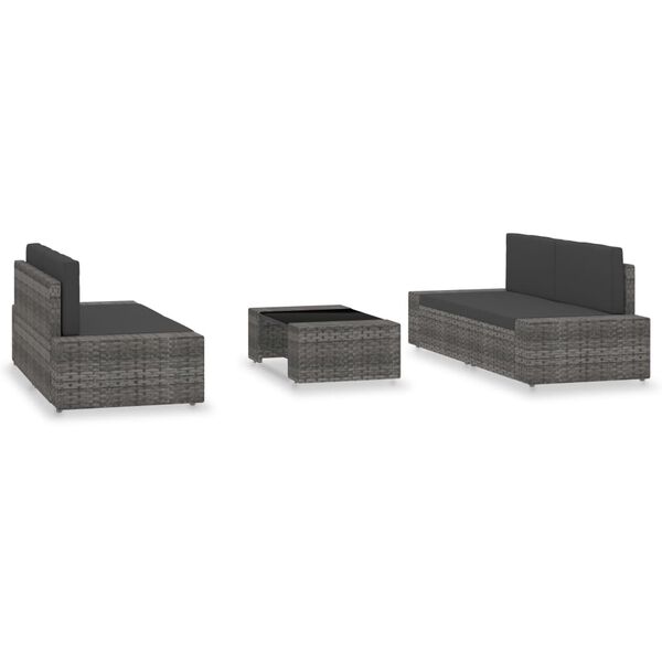 vidaXL Garden Lounge Set Grey and anthracite