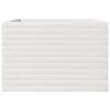 vidaXL Garden Planter White Solid Pinewood Medium Durable